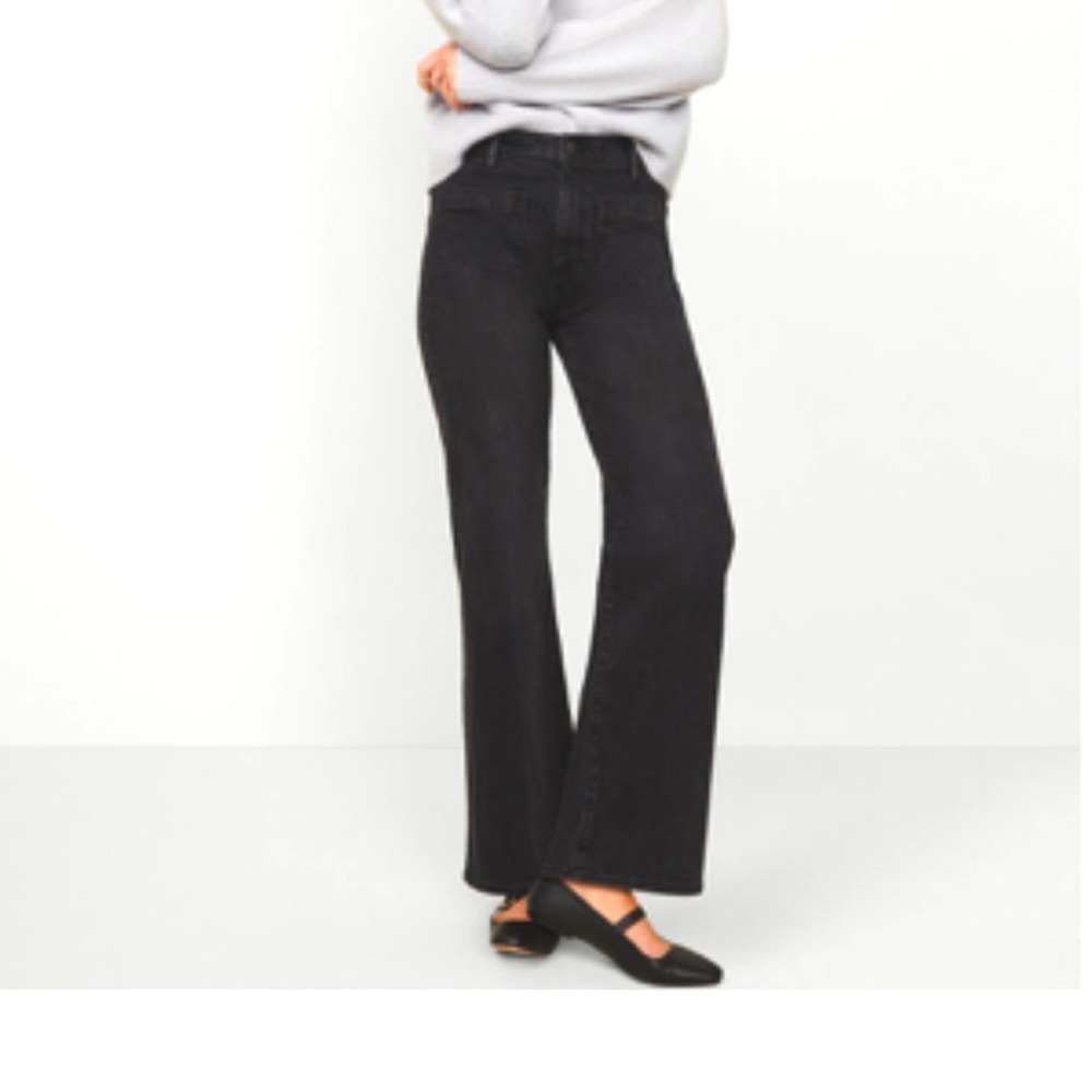 Women’s Patch Pocket Wide Leg Jean